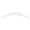 Ekena Millwork Pitch Carrillo Architectural Grade PVC Gable Pediment, 72"W x 18"H x 1"P (6/12) GPP072X018X100CRL - alternate 5